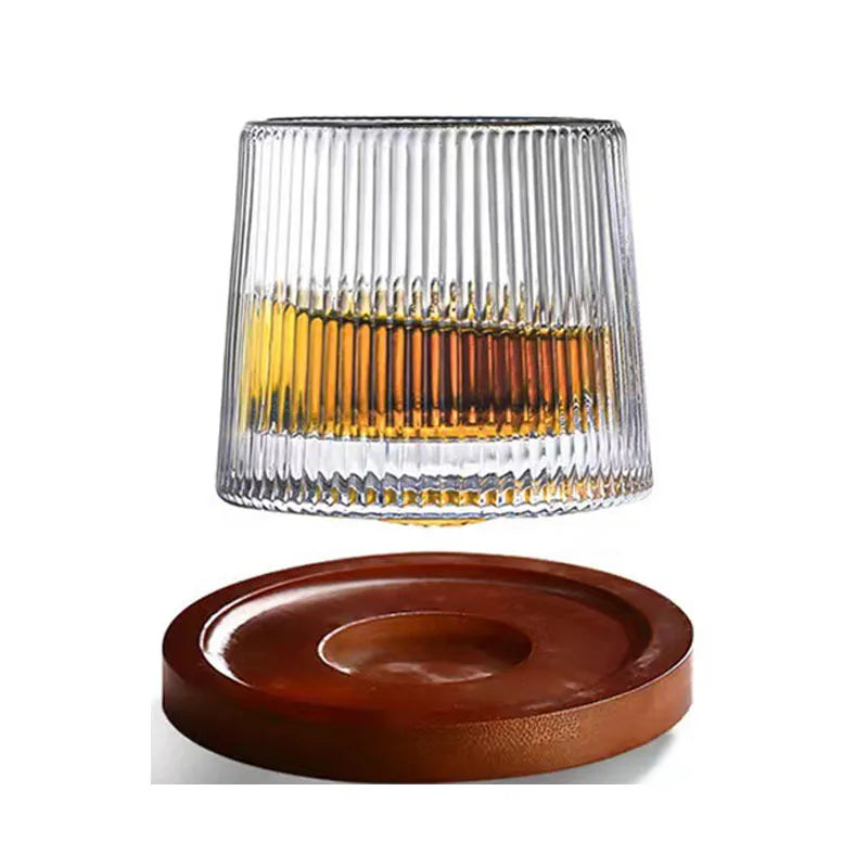 Durable Spinning Glassware Cocktails Wine Brandy Cup