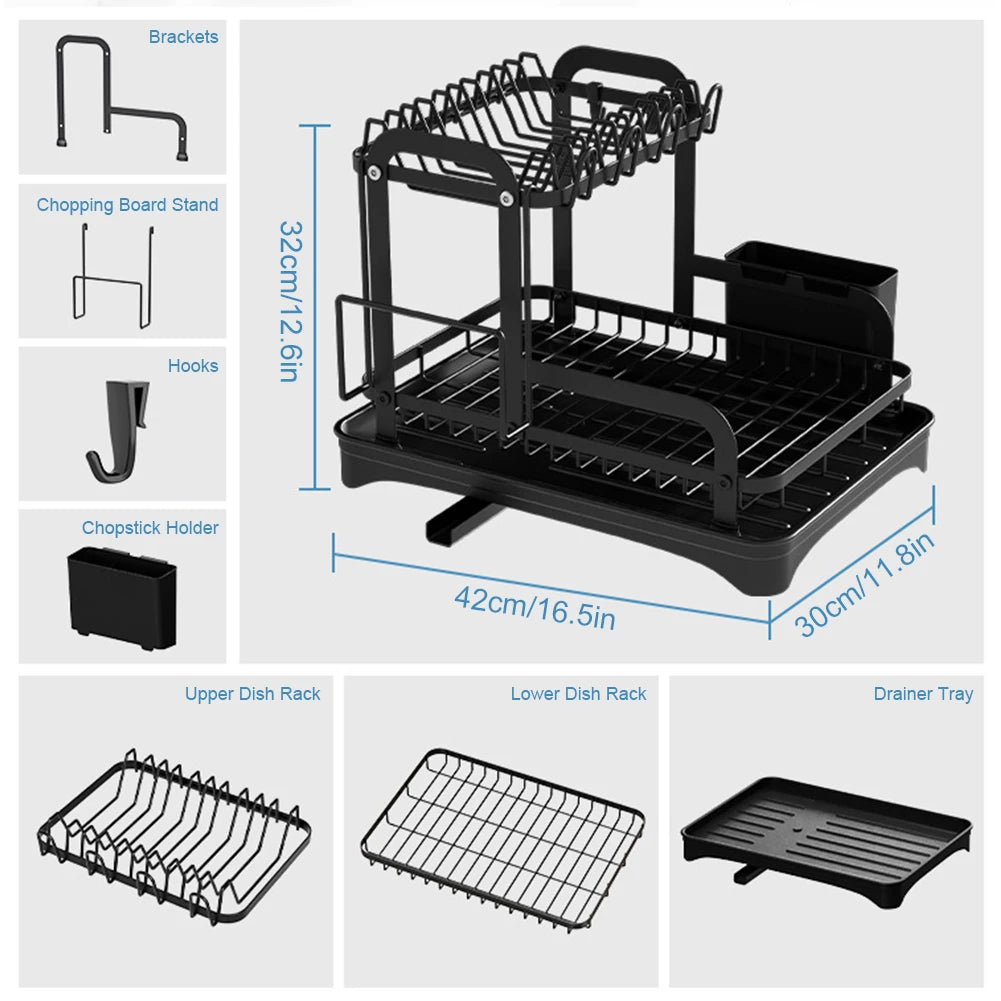 Kitchen Dish Storage Rack
