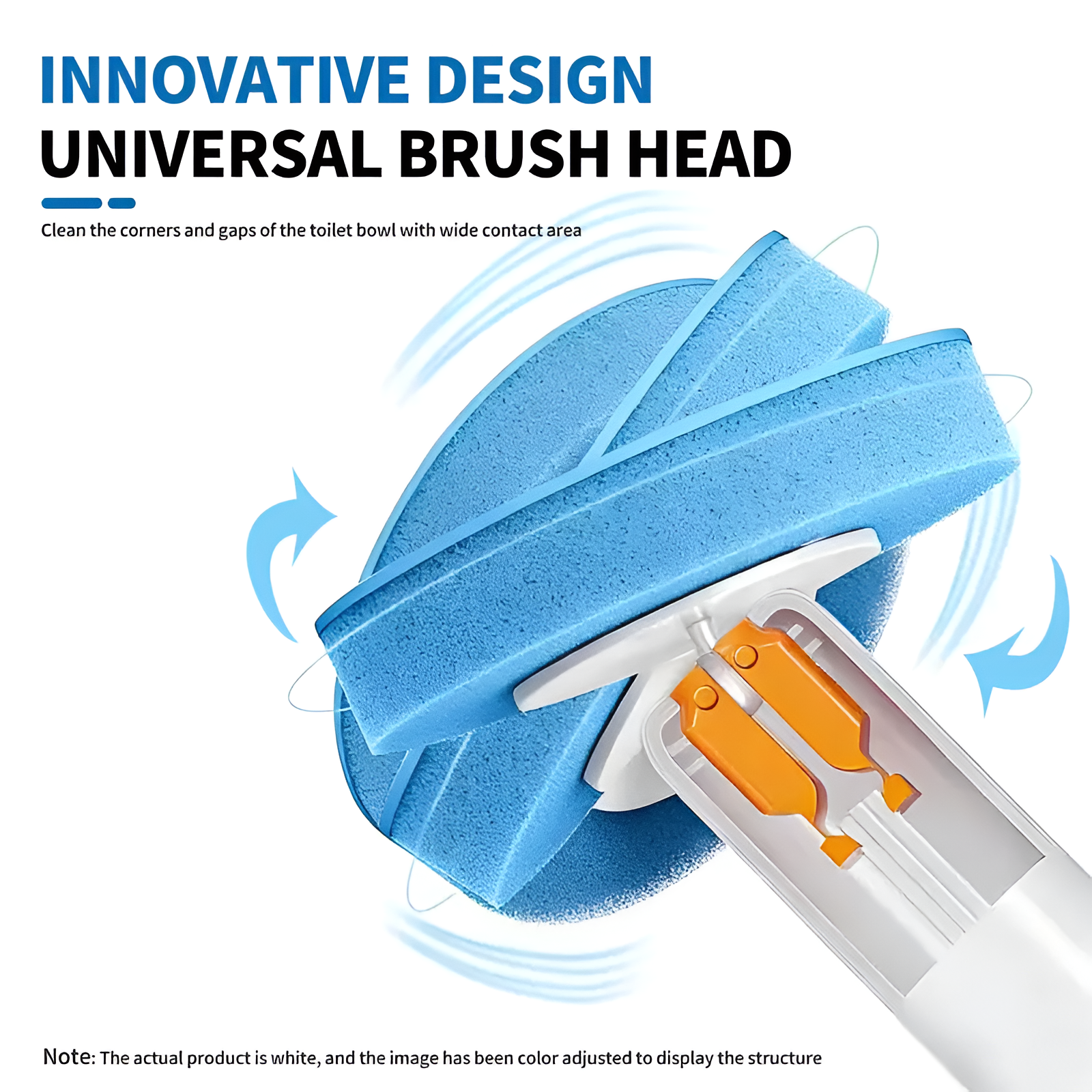 Disposable Toilet Brush Kit – Fresh-Scent Scrubbing Heads + Hygienic Holder (12 Refills)