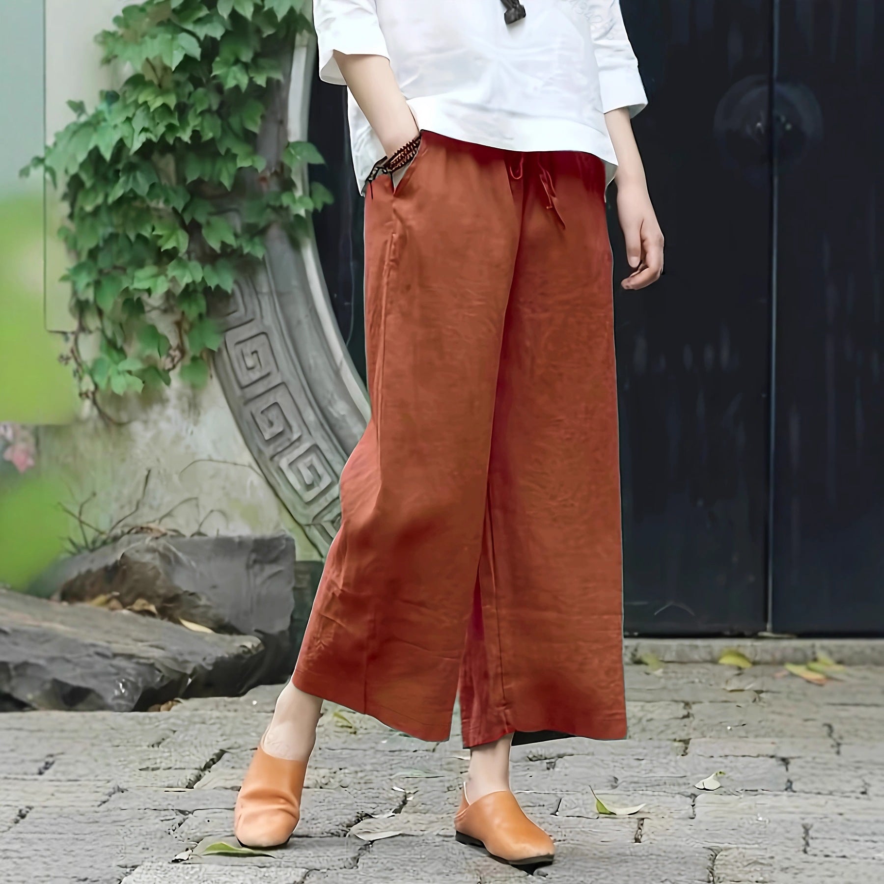 Casual Wide-leg Trousers From Europe And The US