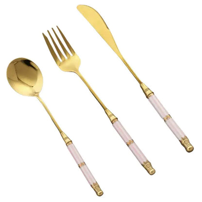 Kitchen Gold-plated Cutlery Set