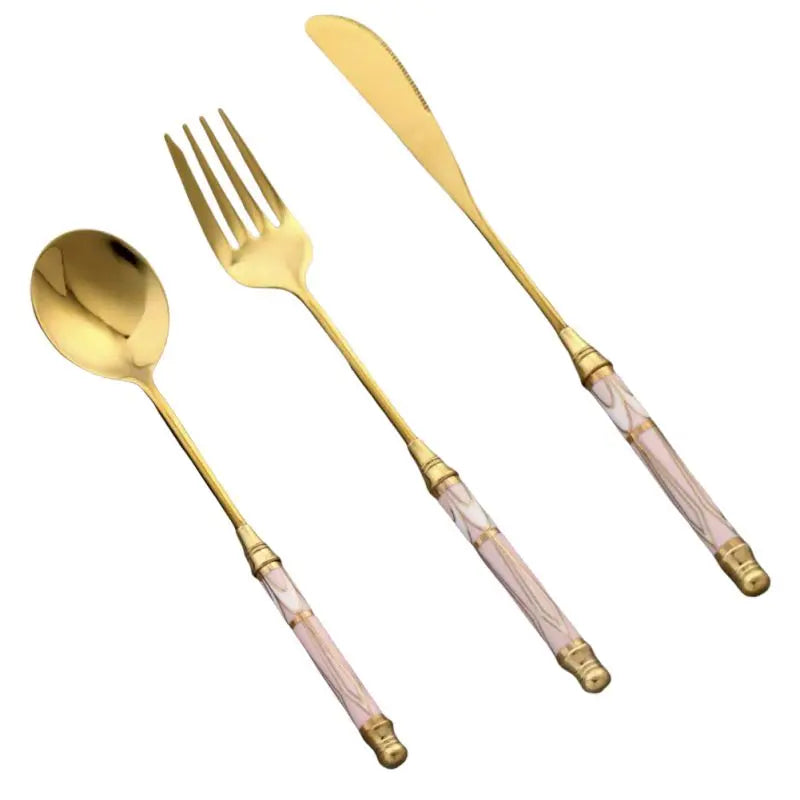 Kitchen Gold-plated Cutlery Set