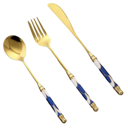 Kitchen Gold-plated Cutlery Set