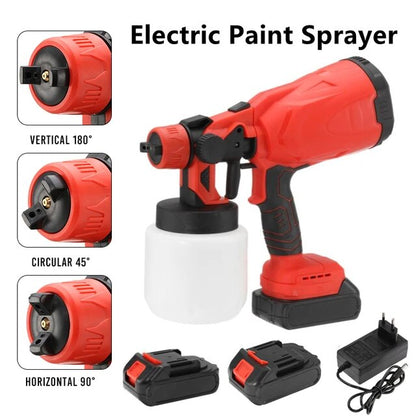 High-pressure Cordless Paint Sprayer with 2 Batteries🔋