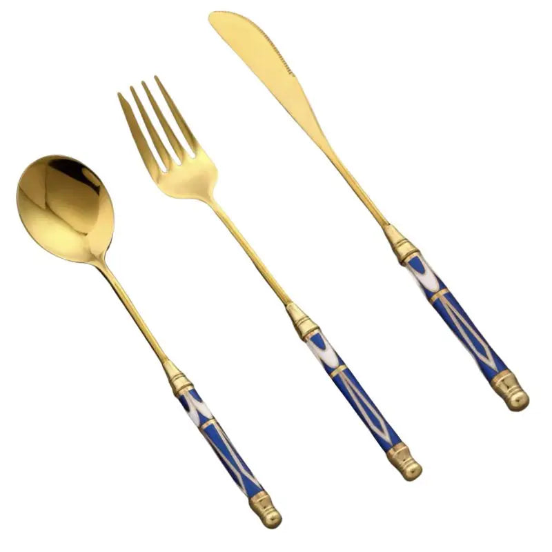 Kitchen Gold-plated Cutlery Set