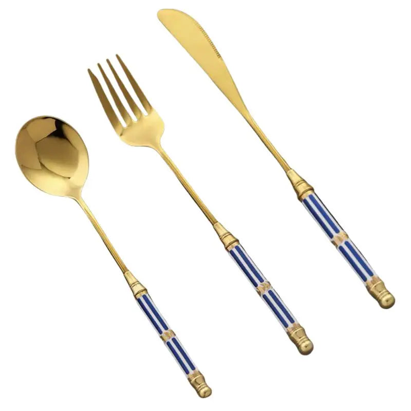 Kitchen Gold-plated Cutlery Set