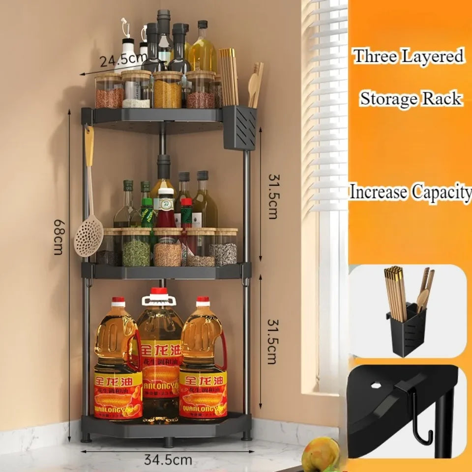 Kitchen Seasoning Shelf Spice Countertop