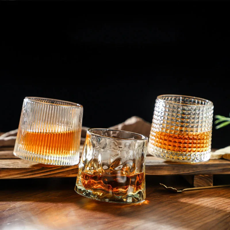 Durable Spinning Glassware Cocktails Wine Brandy Cup