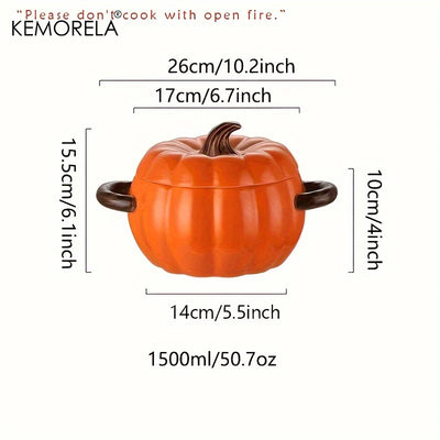 Ceramic Halloween Pumpkin Pot