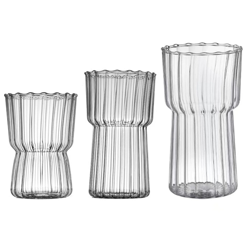 Ripple Vintage Glass Cup for Cocktail Whiskey Juice