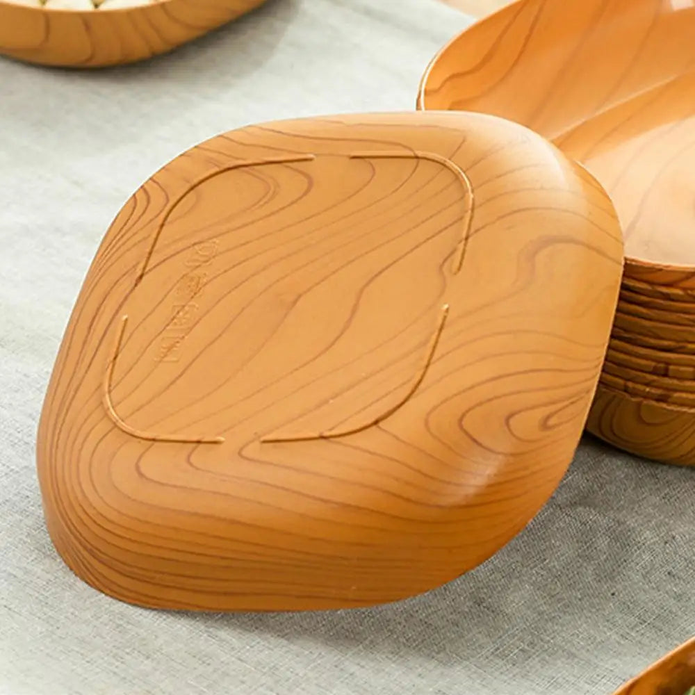 Japanese Simple Wood Dish Set