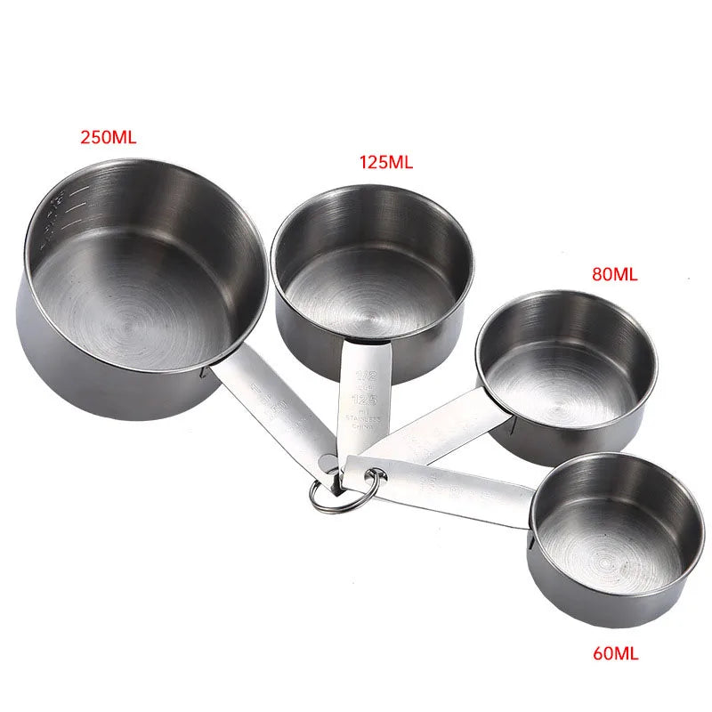 Measuring Cups Premium Stackable Kitchen Measuring Spoon Set Stainless Steel