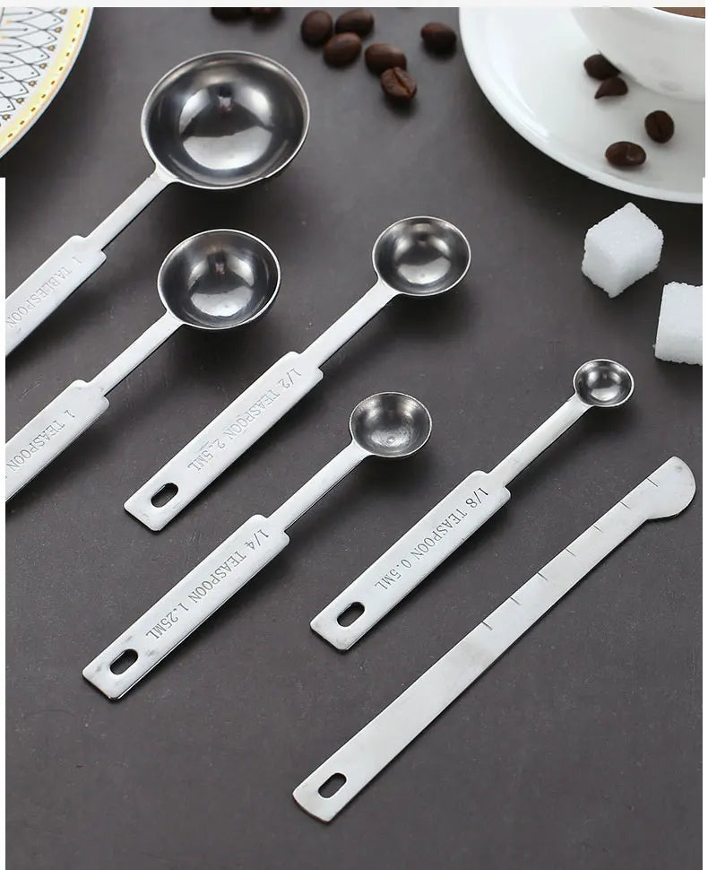 Measuring Cups Premium Stackable Kitchen Measuring Spoon Set Stainless Steel