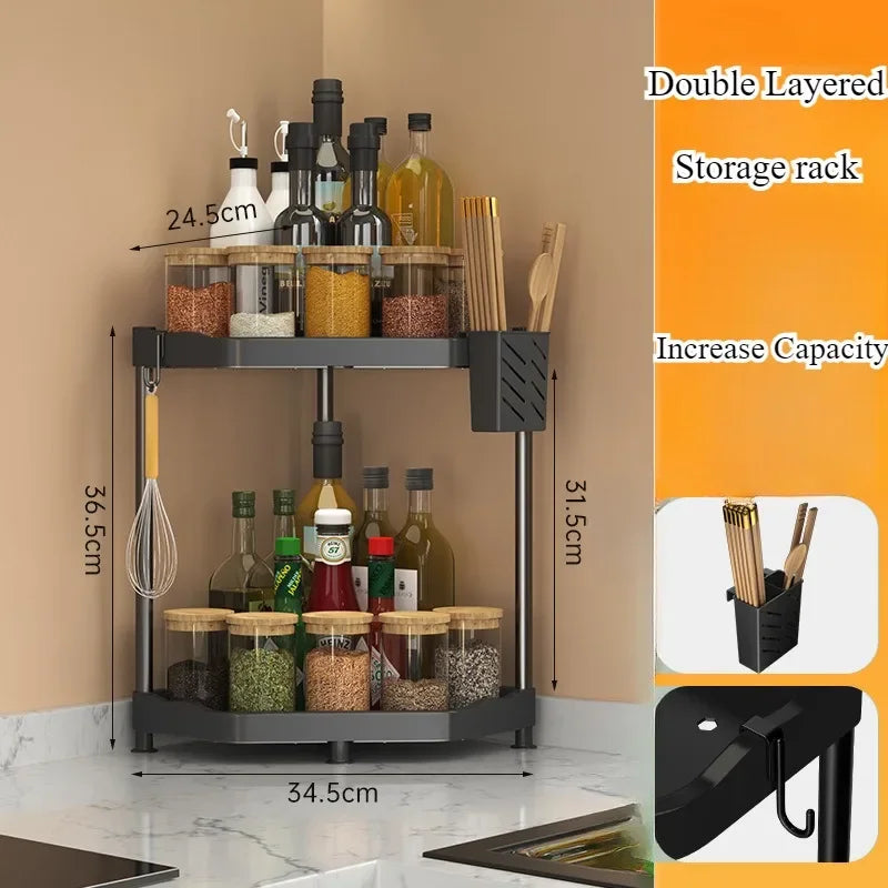 Kitchen Seasoning Shelf Spice Countertop