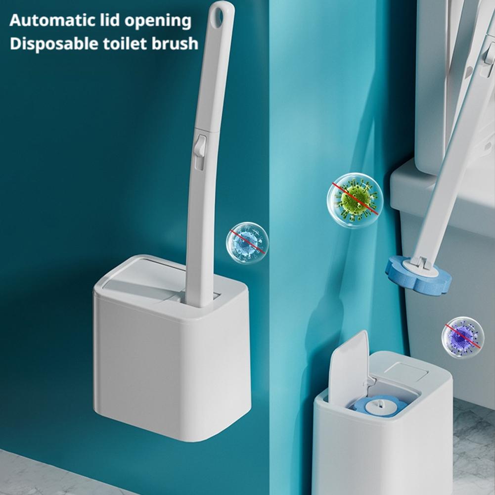 Toilet Brush Disposable Replacement Head Cleaning Kit Toilet Bowl Brush Long Handle Home Wc Accessories Tool