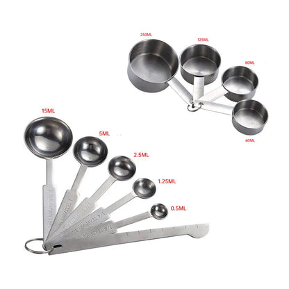 Measuring Cups Premium Stackable Kitchen Measuring Spoon Set Stainless Steel
