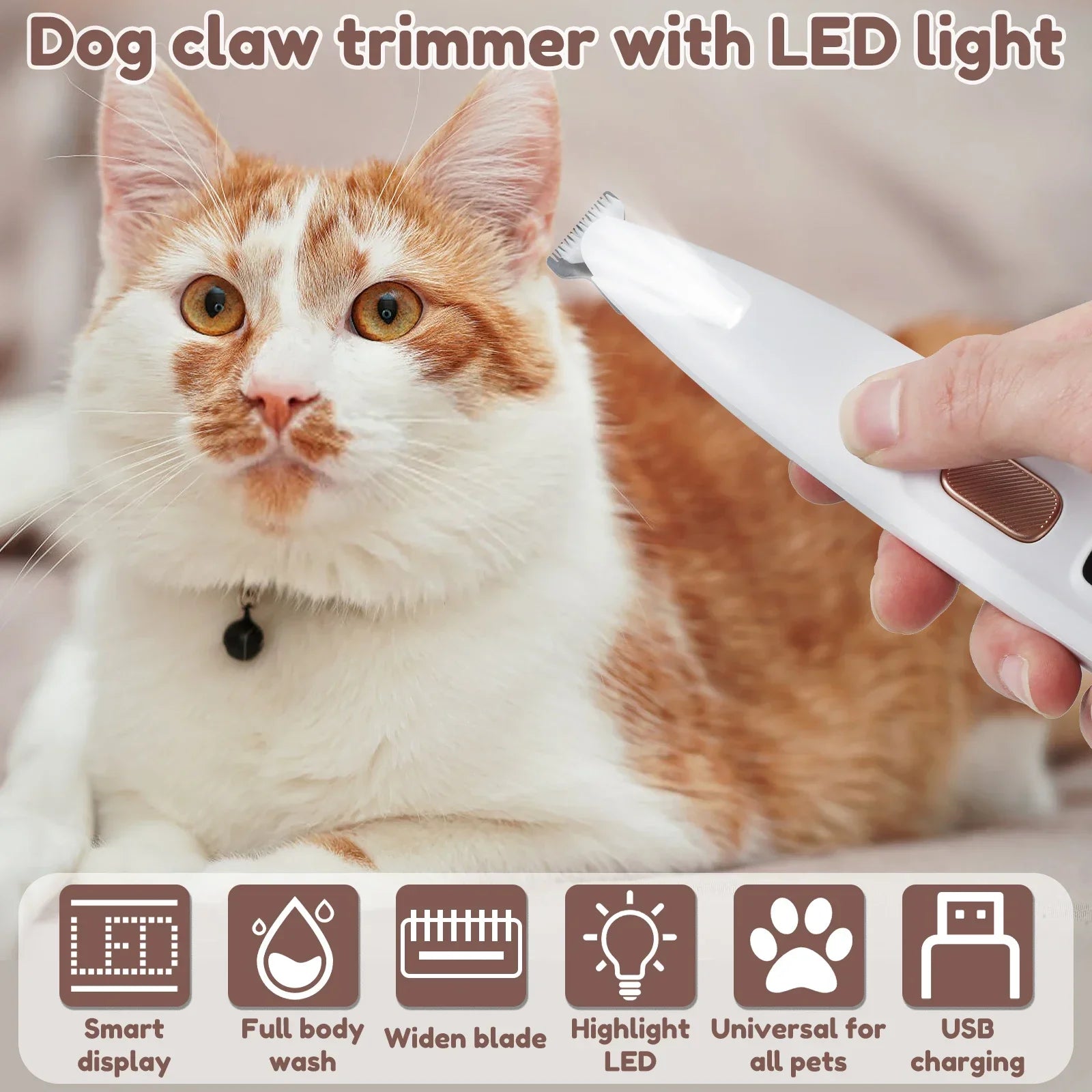 Dog Paw Trimmer & Grooming Kit for Dogs and Cats