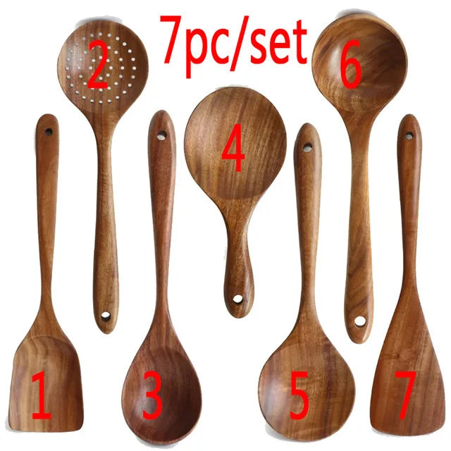 Kitchen Sets Wooden Kitchen Utensils for Cooking