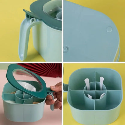 Kitchen accessories, multi-compartment integrated kitchenware