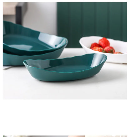 Three Layer Table Plates Dinnerware Wooden Kitchen Fruit Bowl