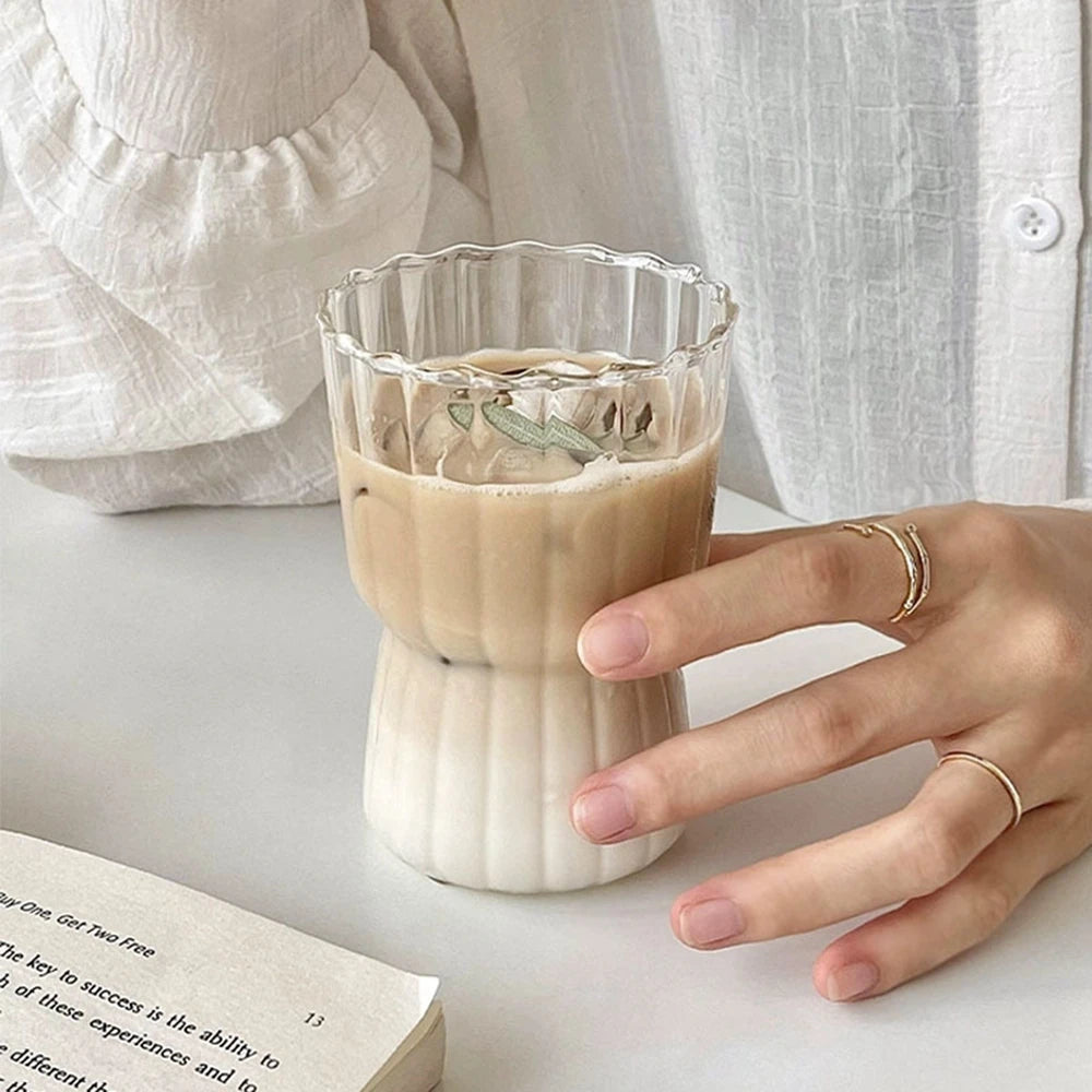 Ripple Vintage Glass Cup for Cocktail Whiskey Juice