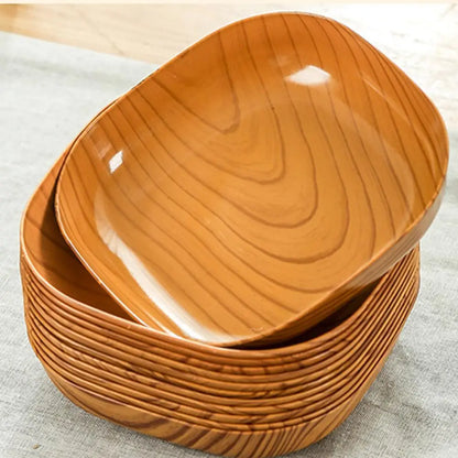 Japanese Simple Wood Dish Set