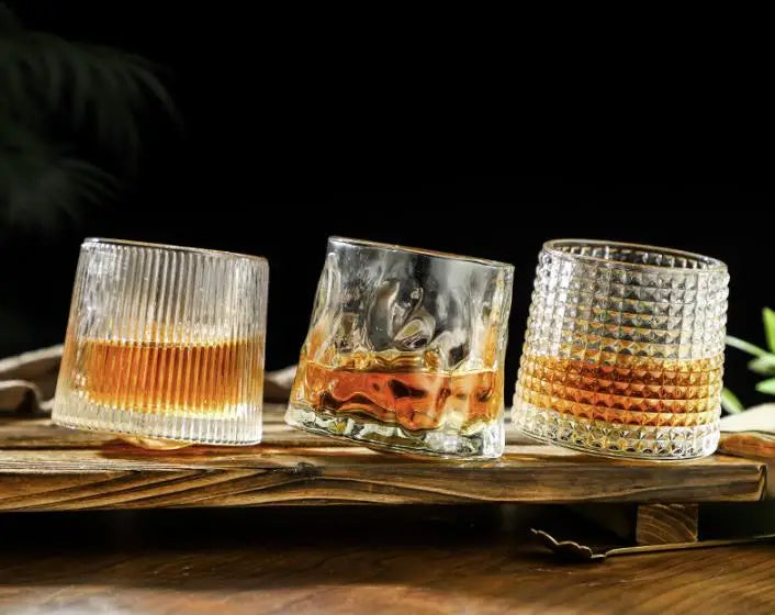 Durable Spinning Glassware Cocktails Wine Brandy Cup