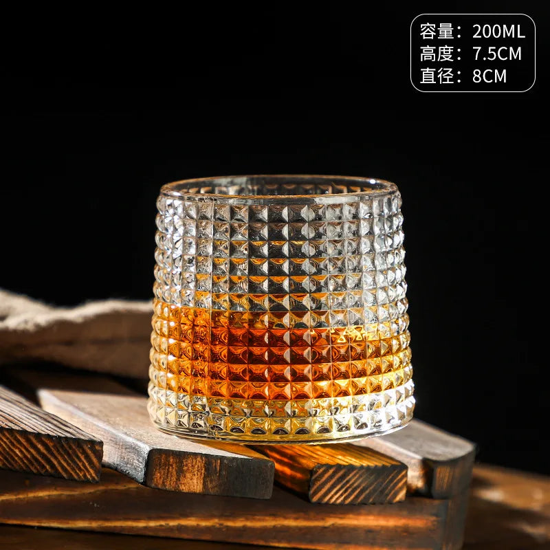 Durable Spinning Glassware Cocktails Wine Brandy Cup