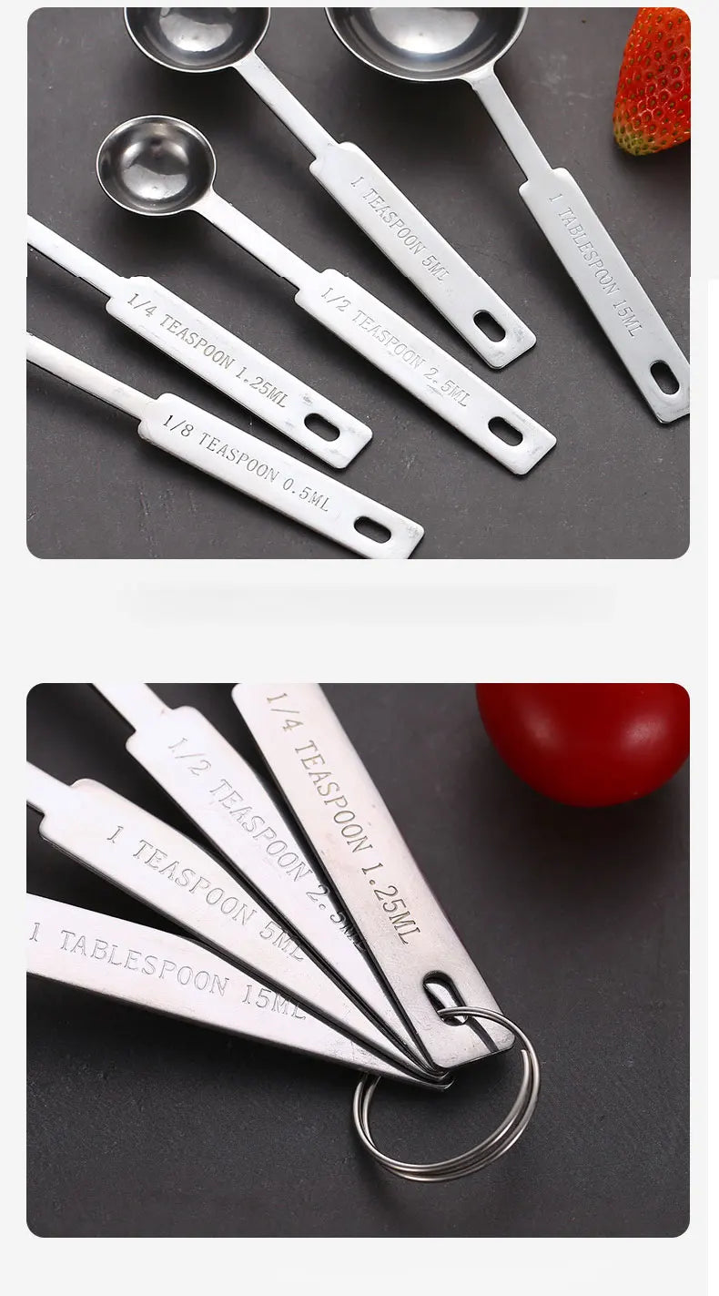 Measuring Cups Premium Stackable Kitchen Measuring Spoon Set Stainless Steel