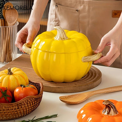 Ceramic Halloween Pumpkin Pot