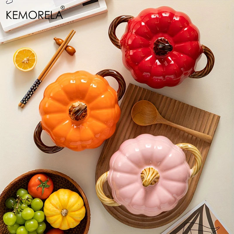 Ceramic Halloween Pumpkin Pot