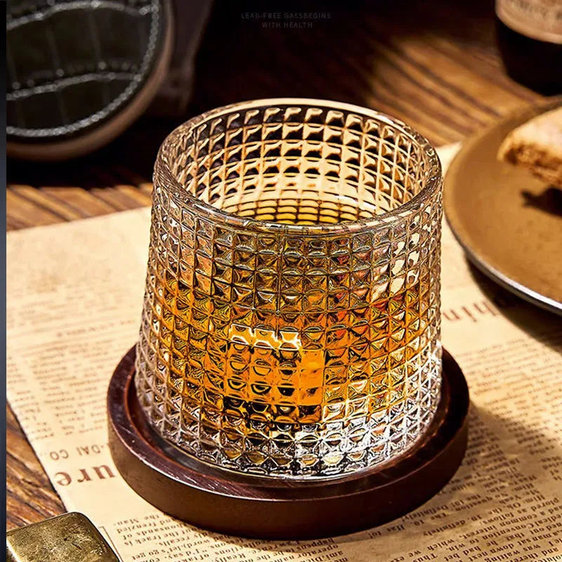 Durable Spinning Glassware Cocktails Wine Brandy Cup