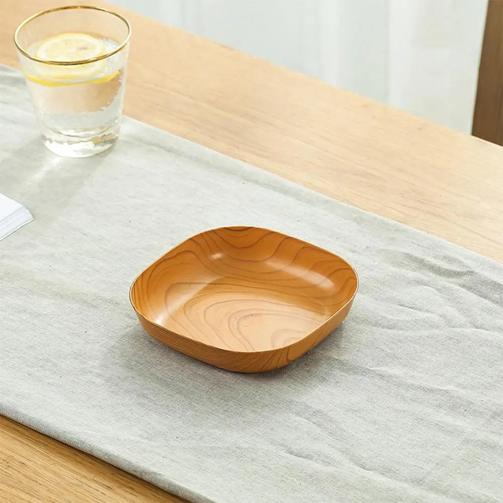Japanese Simple Wood Dish Set