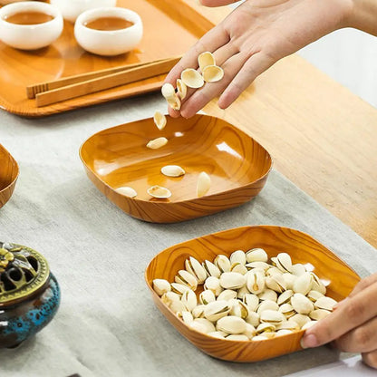 Japanese Simple Wood Dish Set