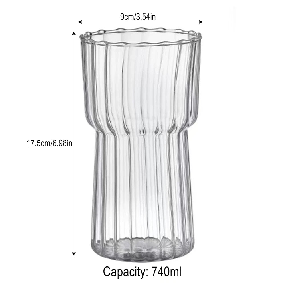 Ripple Vintage Glass Cup for Cocktail Whiskey Juice