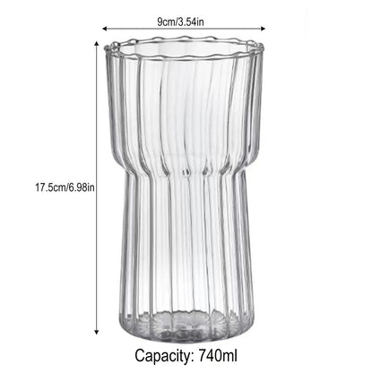 Ripple Vintage Glass Cup for Cocktail Whiskey Juice