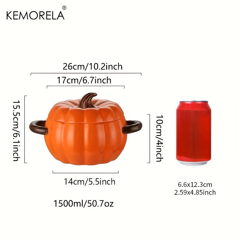 Ceramic Halloween Pumpkin Pot