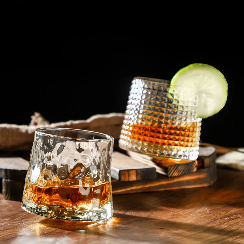 Durable Spinning Glassware Cocktails Wine Brandy Cup