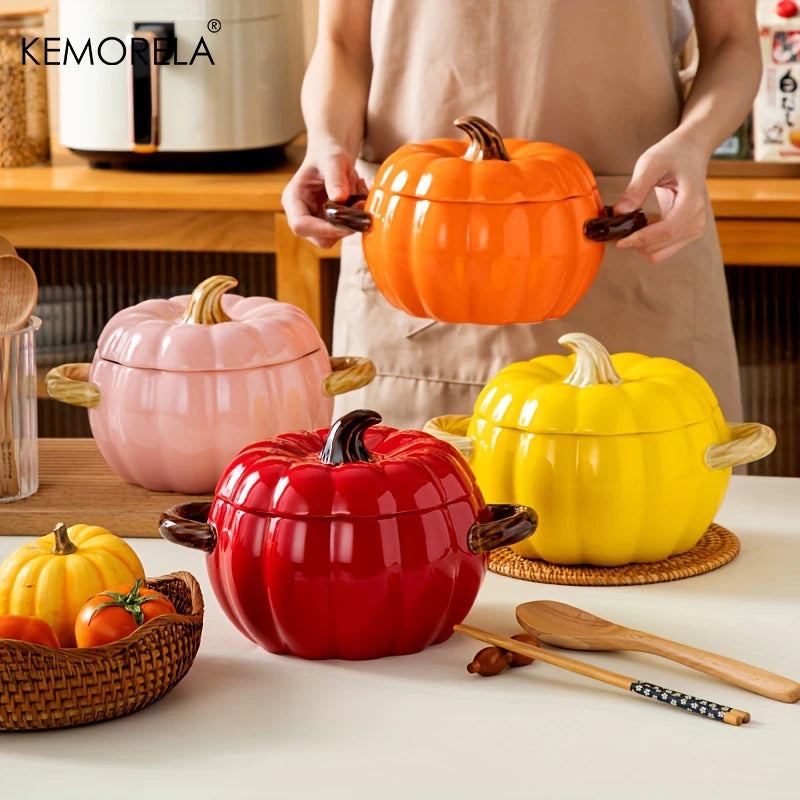 Ceramic Halloween Pumpkin Pot