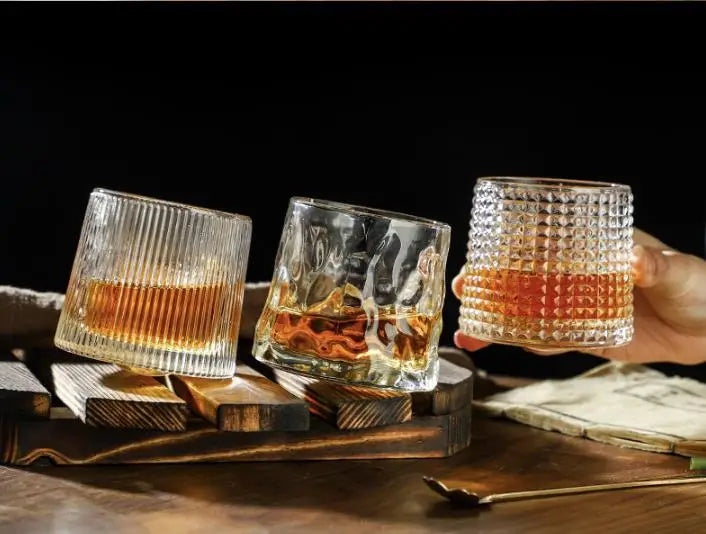 Durable Spinning Glassware Cocktails Wine Brandy Cup