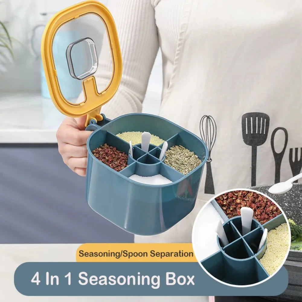 Kitchen accessories, multi-compartment integrated kitchenware