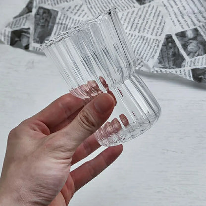 Ripple Vintage Glass Cup for Cocktail Whiskey Juice