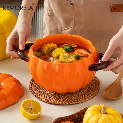 Ceramic Halloween Pumpkin Pot