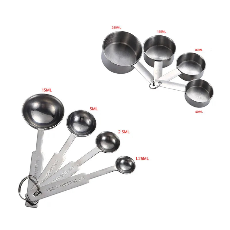 Measuring Cups Premium Stackable Kitchen Measuring Spoon Set Stainless Steel