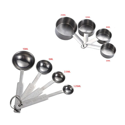 Measuring Cups Premium Stackable Kitchen Measuring Spoon Set Stainless Steel