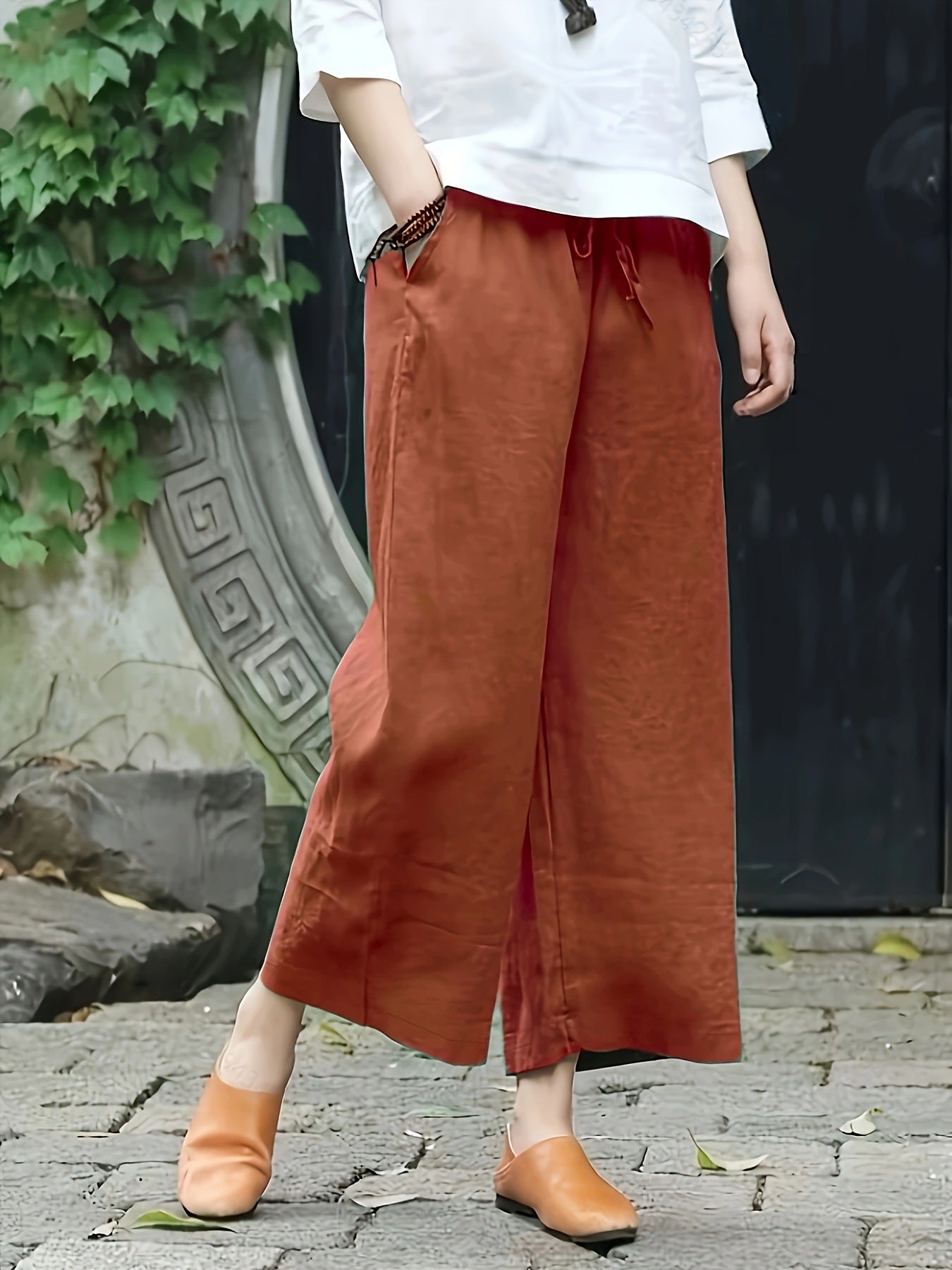 Casual Wide-leg Trousers From Europe And The US